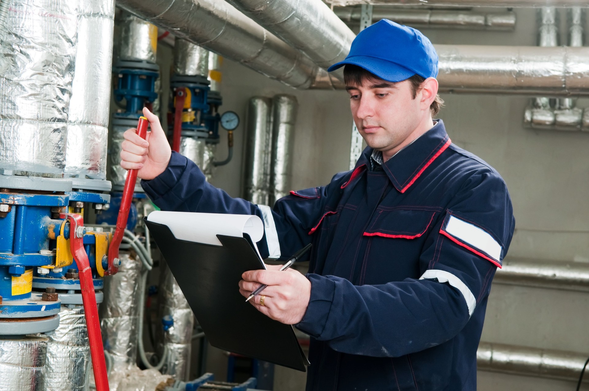 Heizung Ingenieur im boiler-Raum